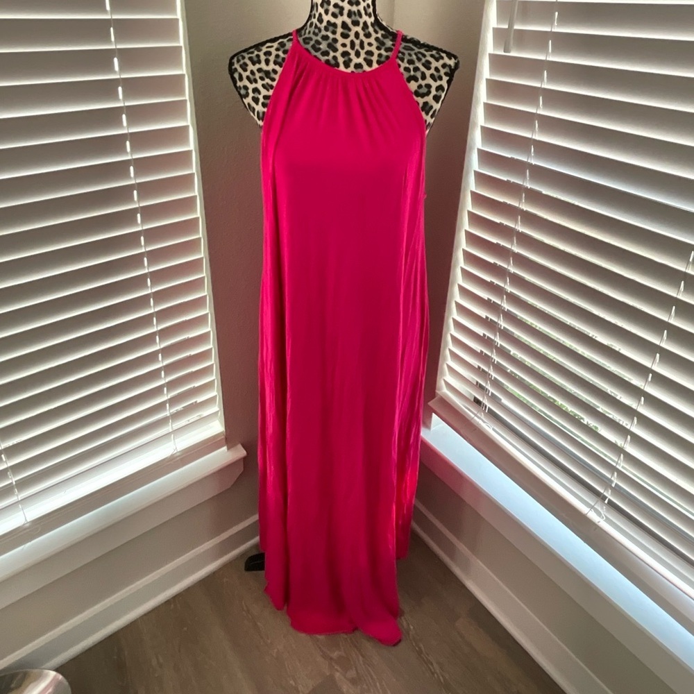 Women’s Adora Fuschia Sundress Maxi Length - NWT - Small - Large